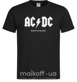Мужская футболка AC DC back in black Черный фото